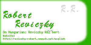 robert reviczky business card